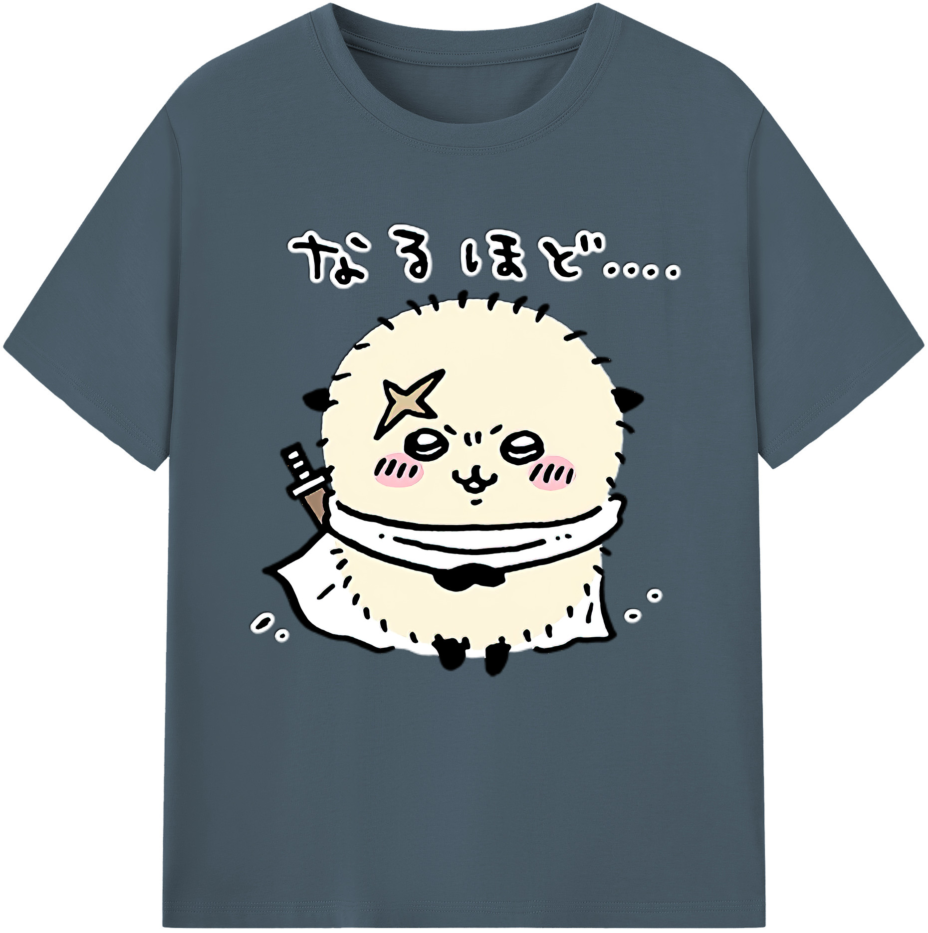 （画像用） ちいかわ ラッコ Chii-kawa Sea otter 綿100％半袖Tシャツ（フロントプリント）